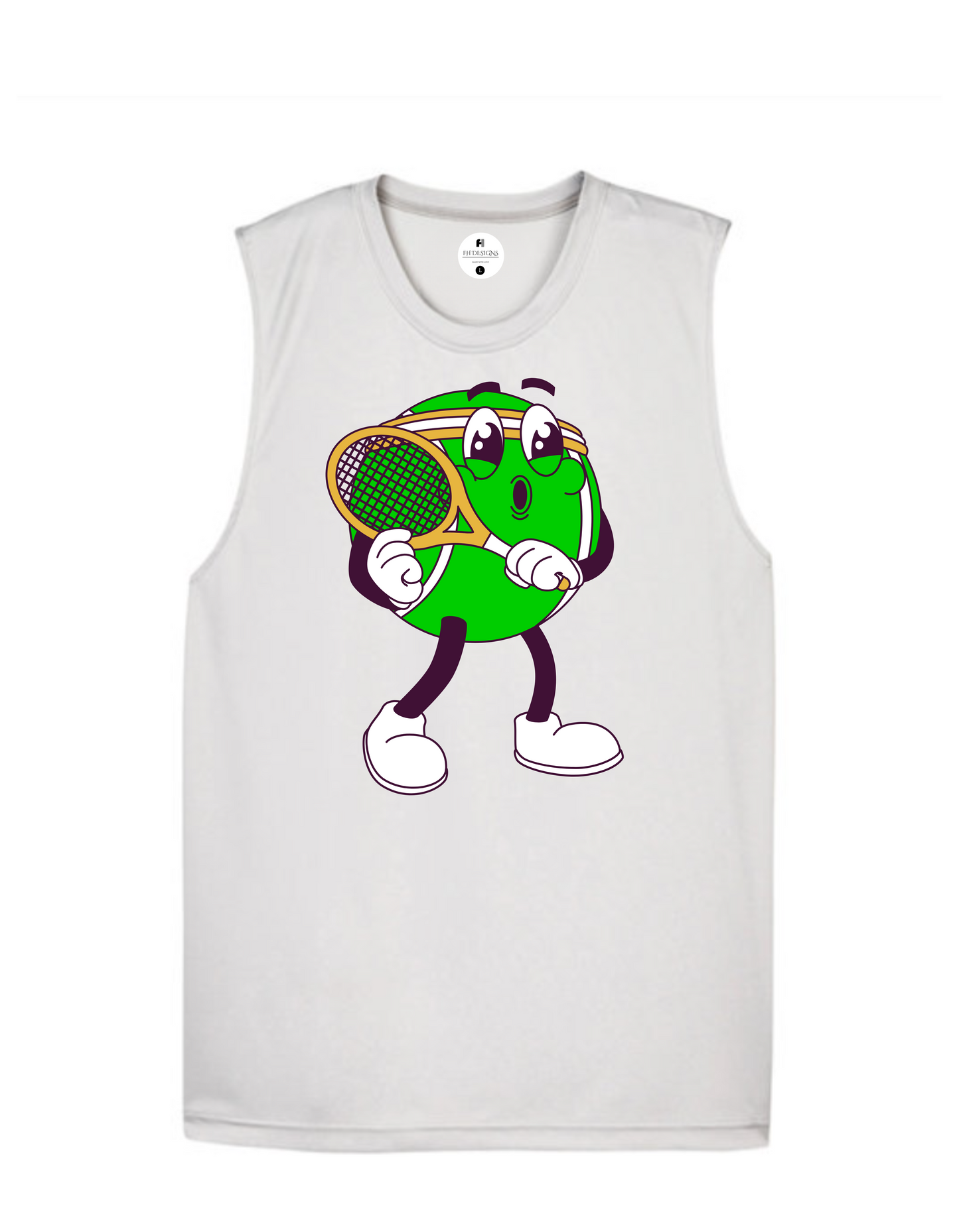 I Am Ready To Play Tennis Muscle Tee