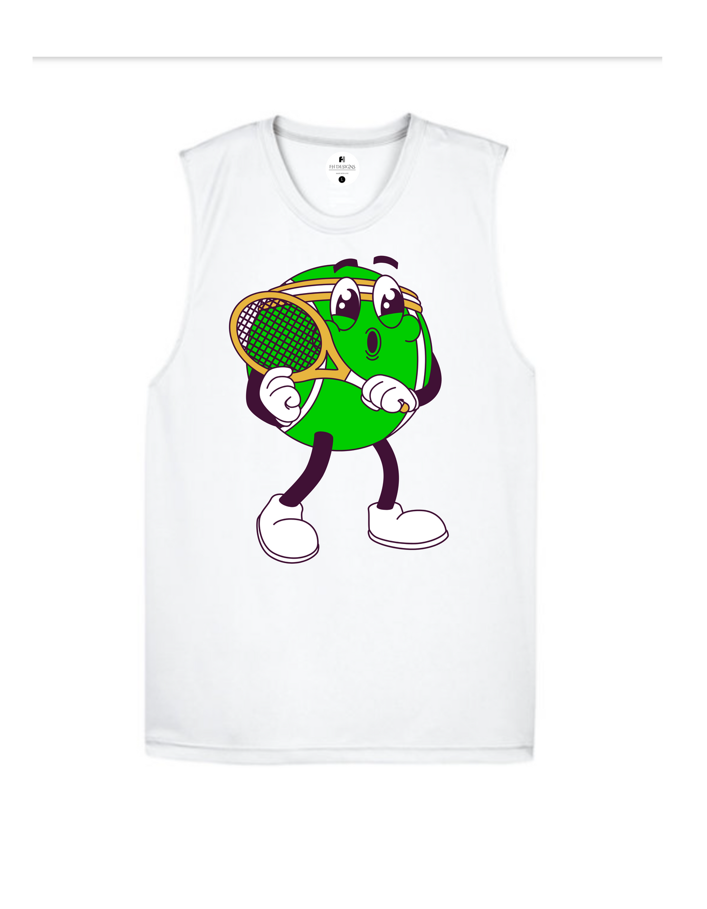 I Am Ready To Play Tennis Muscle Tee