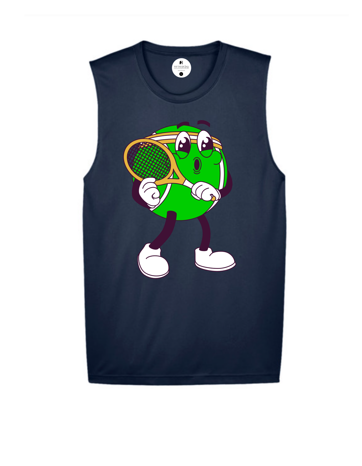 I Am Ready To Play Tennis Muscle Tee