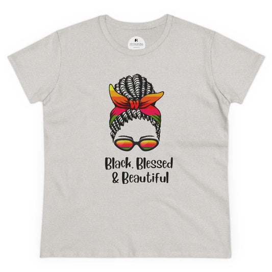 Black Blessed & Beautiful  Cotton Tee