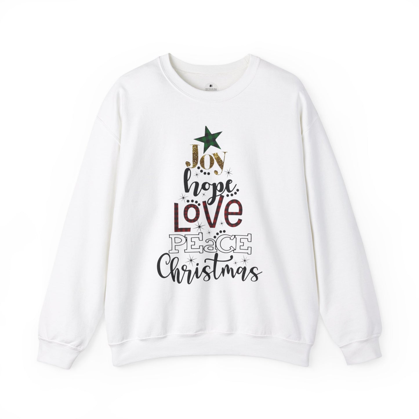 Joy Love Hope Christmas Crewneck Sweatshirt
