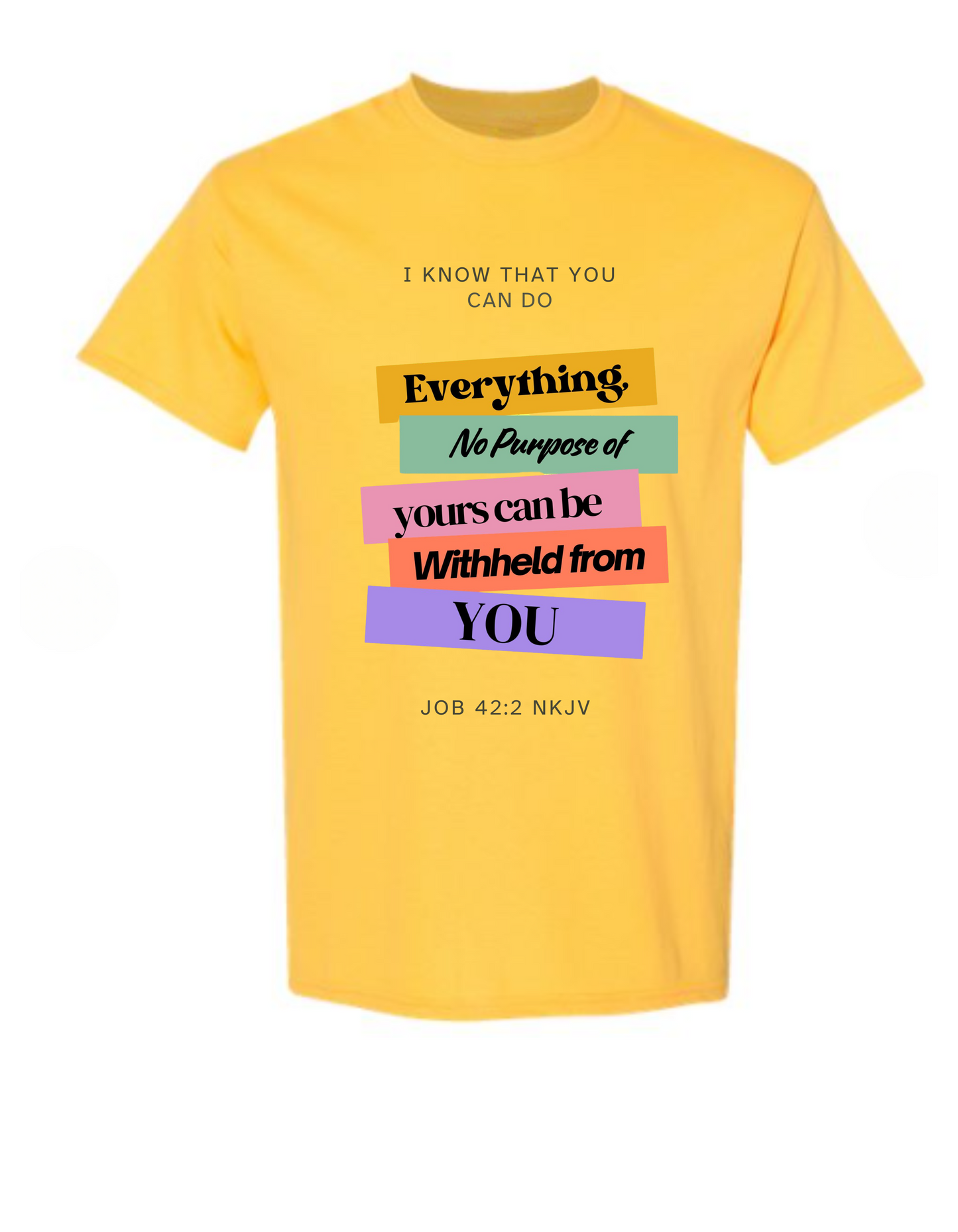 Everything -No Purpose of Yours Can Be Withheld from You T-shirt