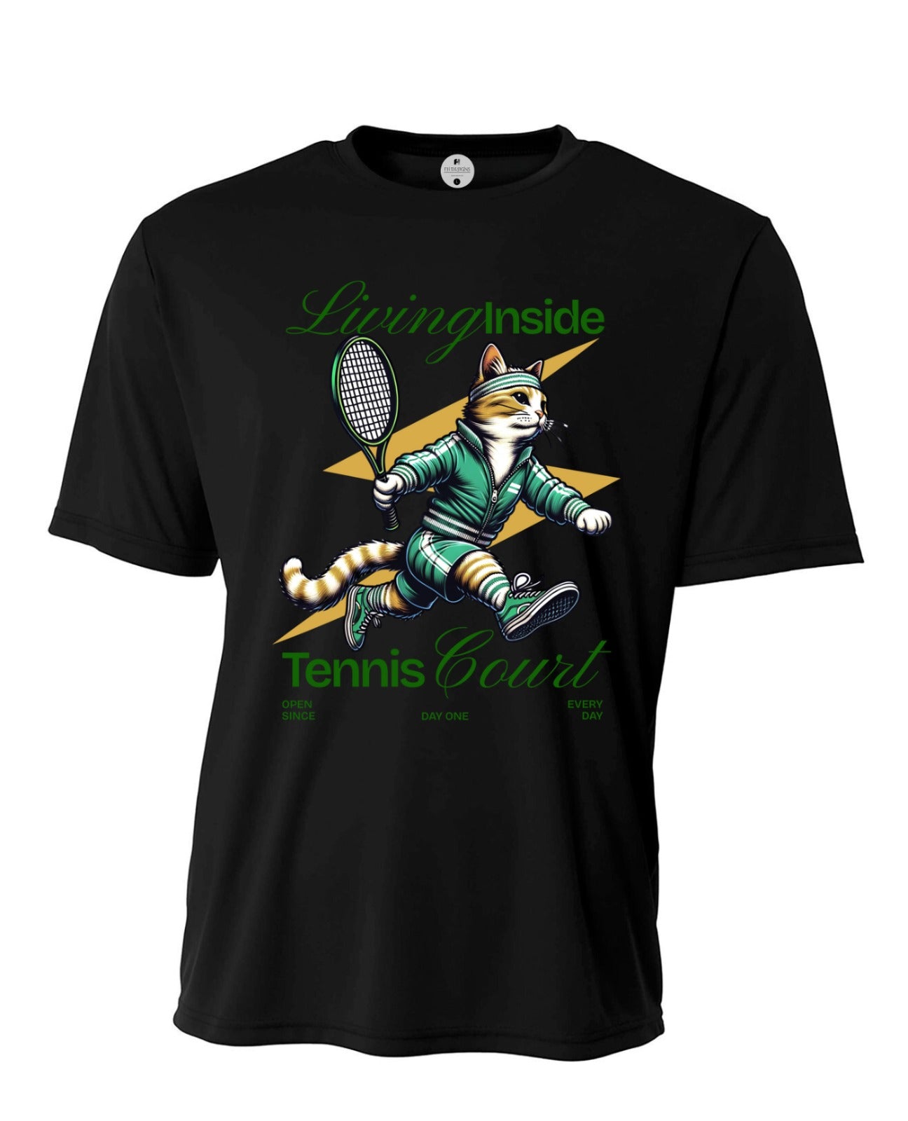 Living Inside Tennis Court Performance T-Shirt
