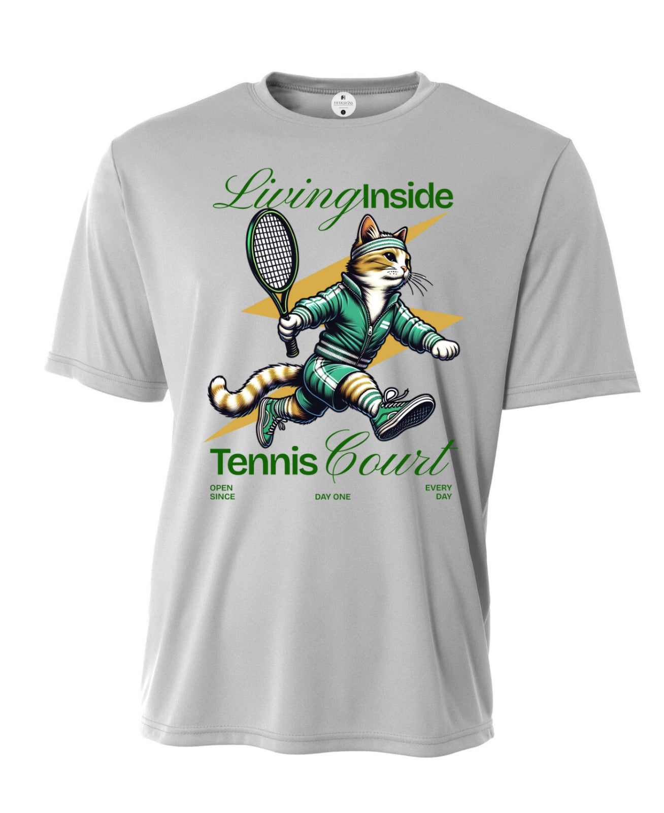 Living Inside Tennis Court Performance T-Shirt