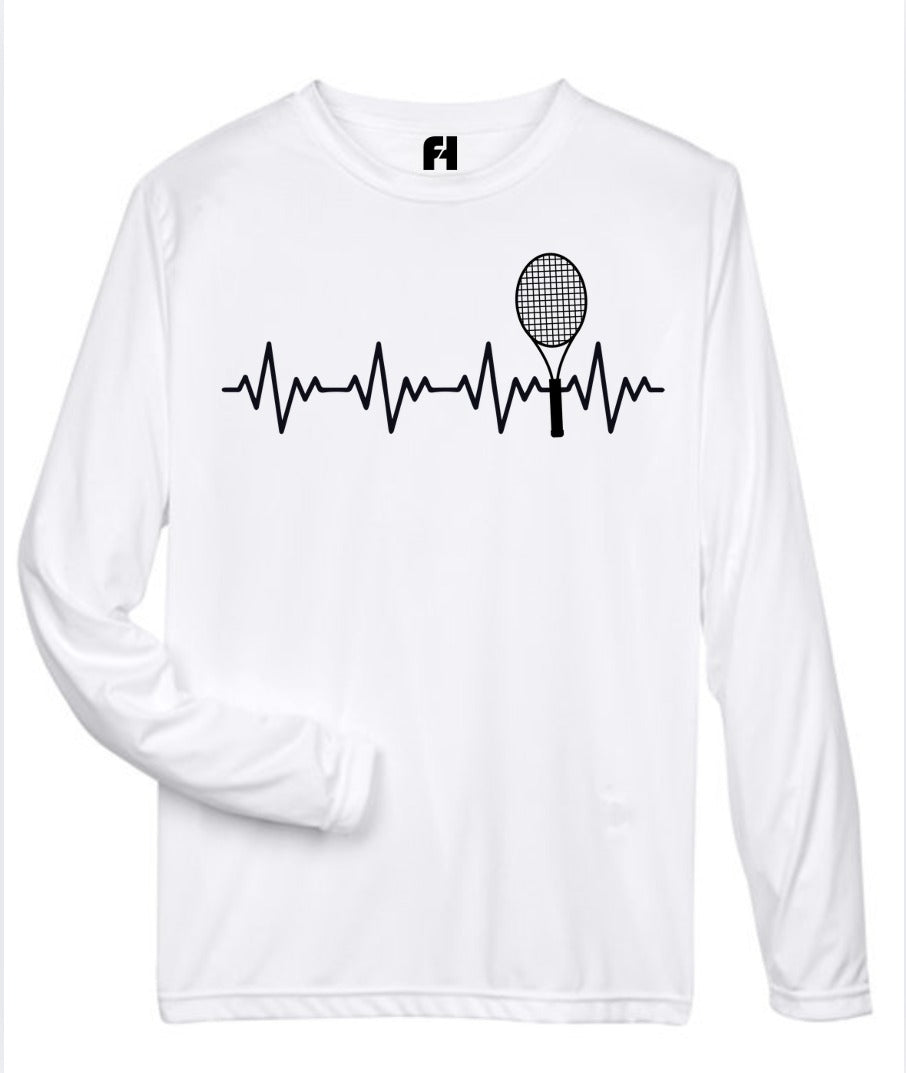 Tennis Heartbeat Performance Long-Sleeve Tee