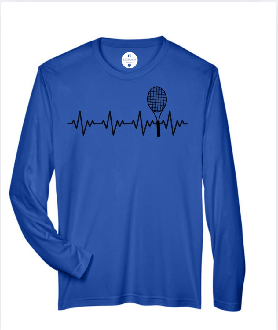 Tennis Heartbeat Performance Long-Sleeve Tee