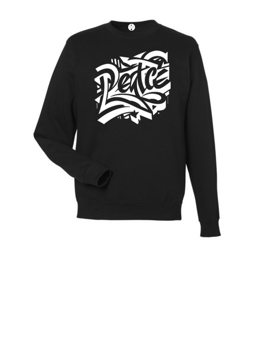 Peace Graphic Crewneck Sweatshirt