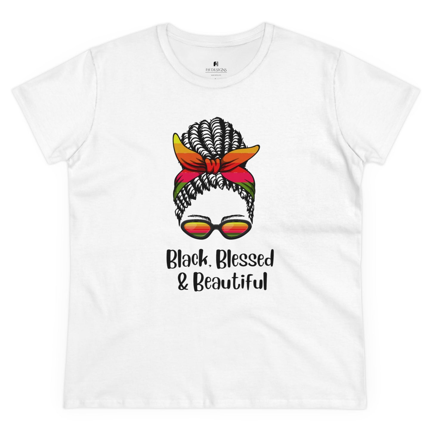 Black Blessed & Beautiful  Cotton Tee