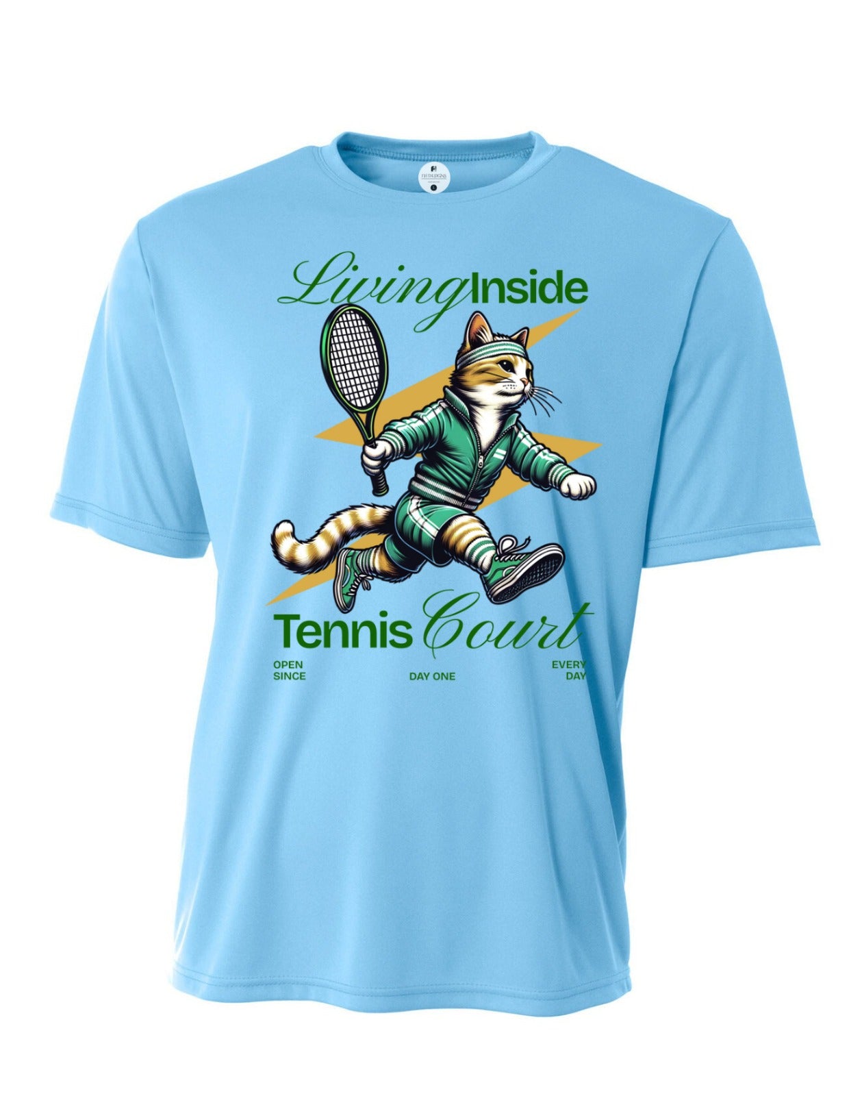 Living Inside Tennis Court Performance T-Shirt