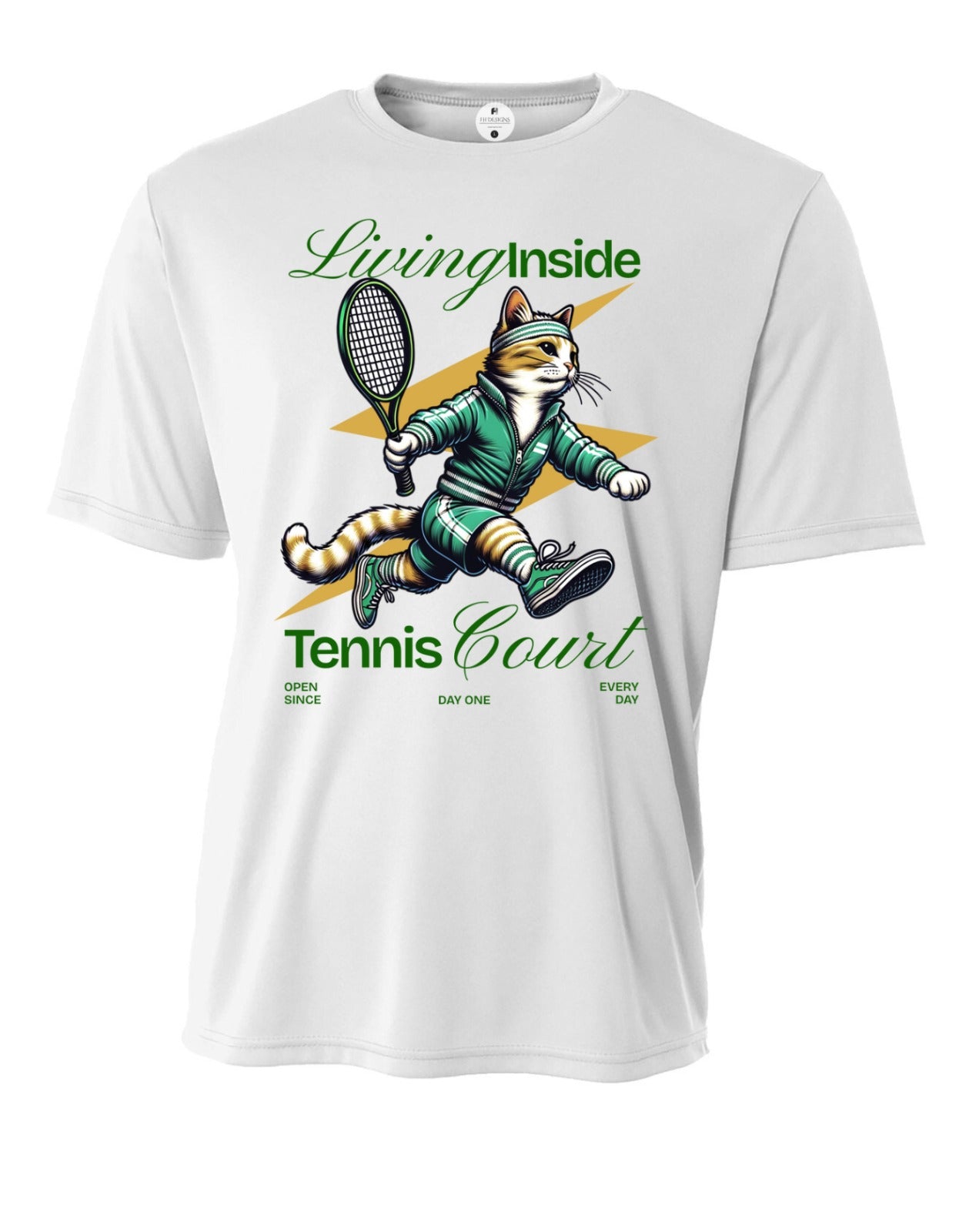 Living Inside Tennis Court Performance T-Shirt